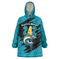 The Bahamas 242 Day Wearable Blanket Hoodie Bahamian Independence Anniversary