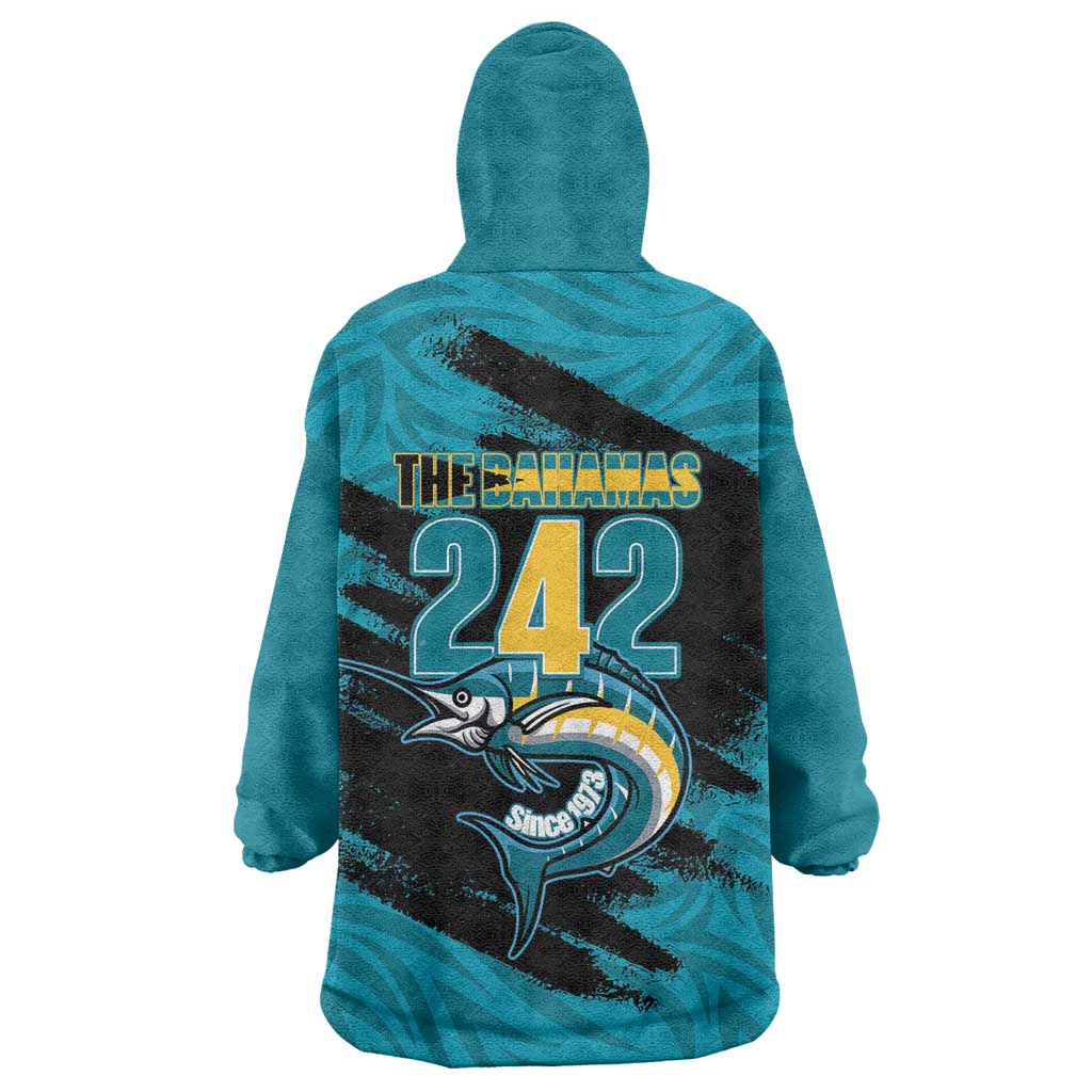 The Bahamas 242 Day Wearable Blanket Hoodie Bahamian Independence Anniversary