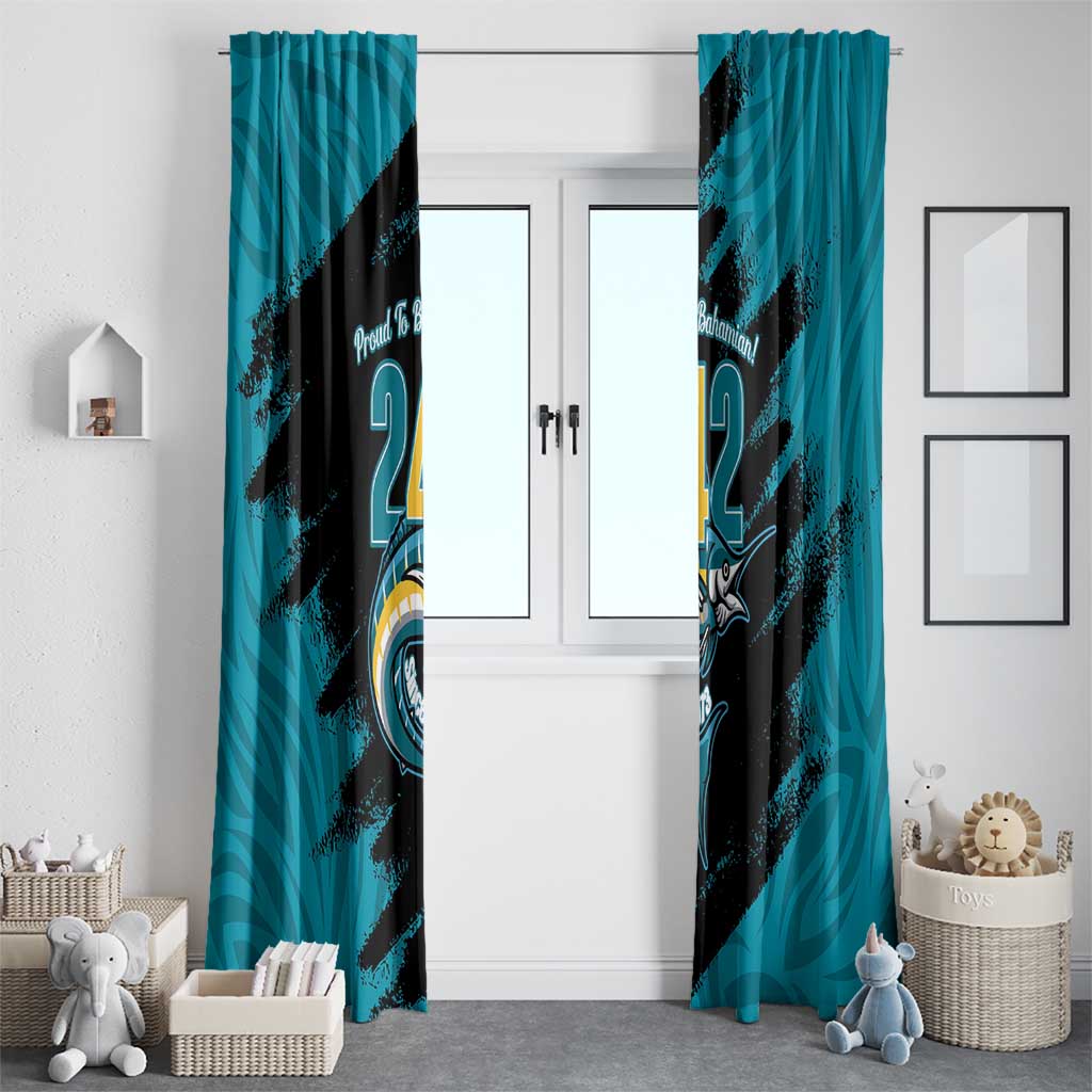 The Bahamas 242 Day Window Curtain Bahamian Independence Anniversary