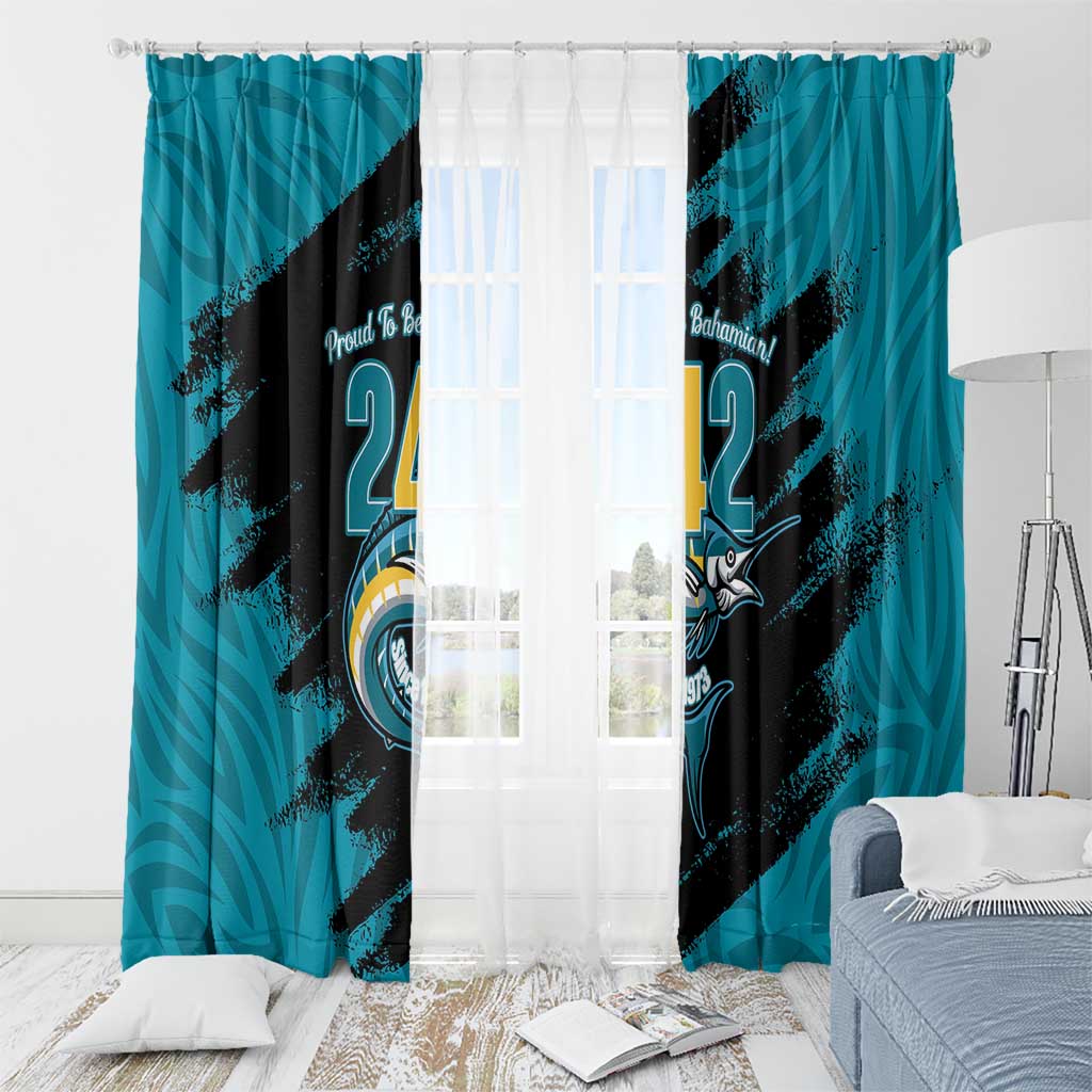 The Bahamas 242 Day Window Curtain Bahamian Independence Anniversary