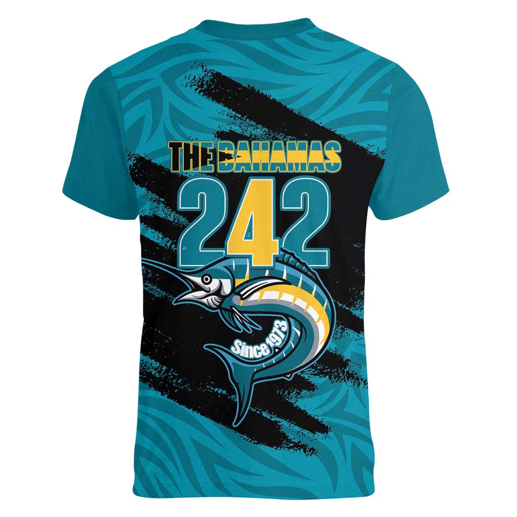 The Bahamas 242 Day Women V-Neck T-Shirt Bahamian Independence Anniversary