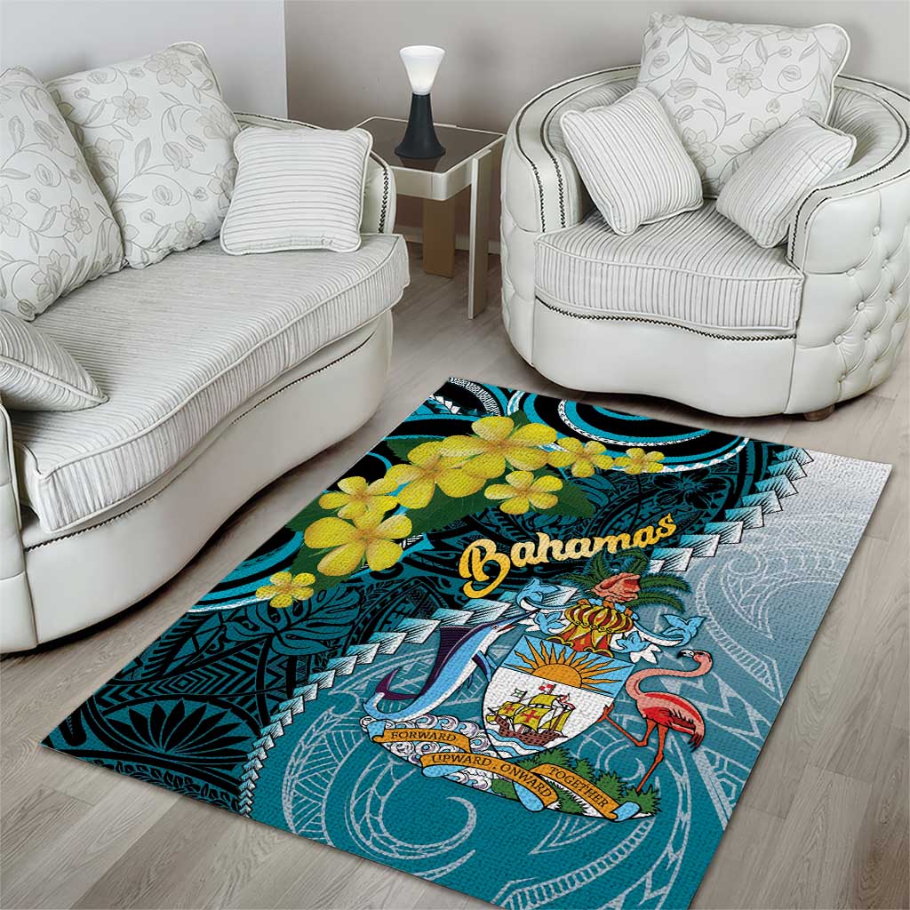 The Bahamas Area Rug Bahamian Buttercup Polynesian Pattern