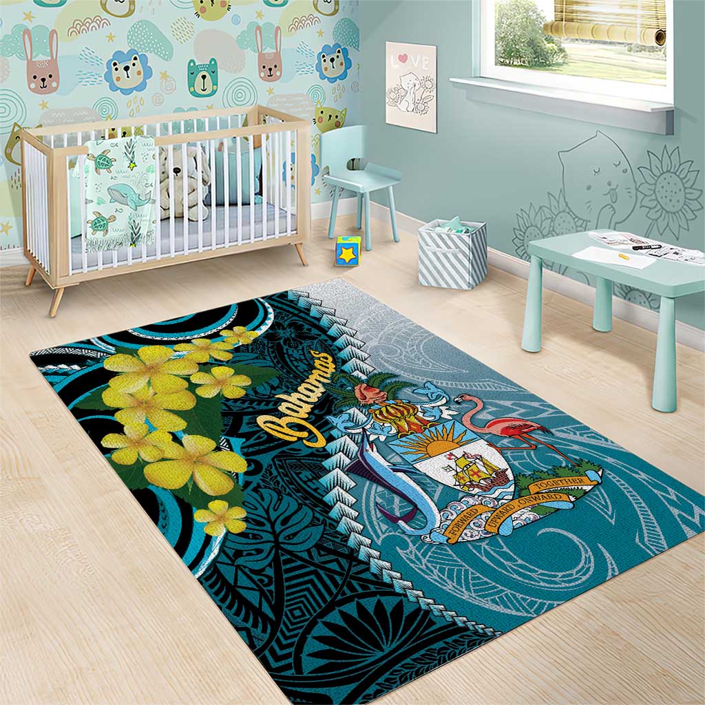 The Bahamas Area Rug Bahamian Buttercup Polynesian Pattern