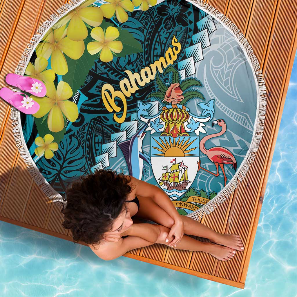 The Bahamas Beach Blanket Bahamian Buttercup Polynesian Pattern
