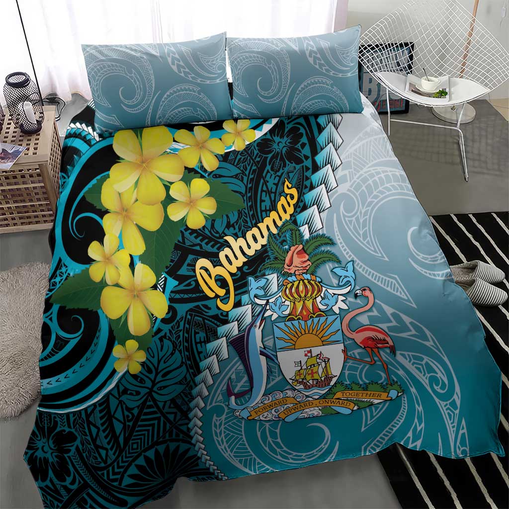 The Bahamas Bedding Set Bahamian Buttercup Polynesian Pattern