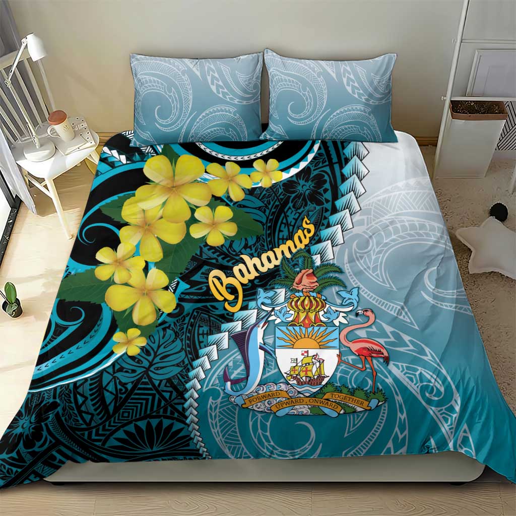 The Bahamas Bedding Set Bahamian Buttercup Polynesian Pattern