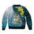 The Bahamas Bomber Jacket Bahamian Buttercup Polynesian Pattern