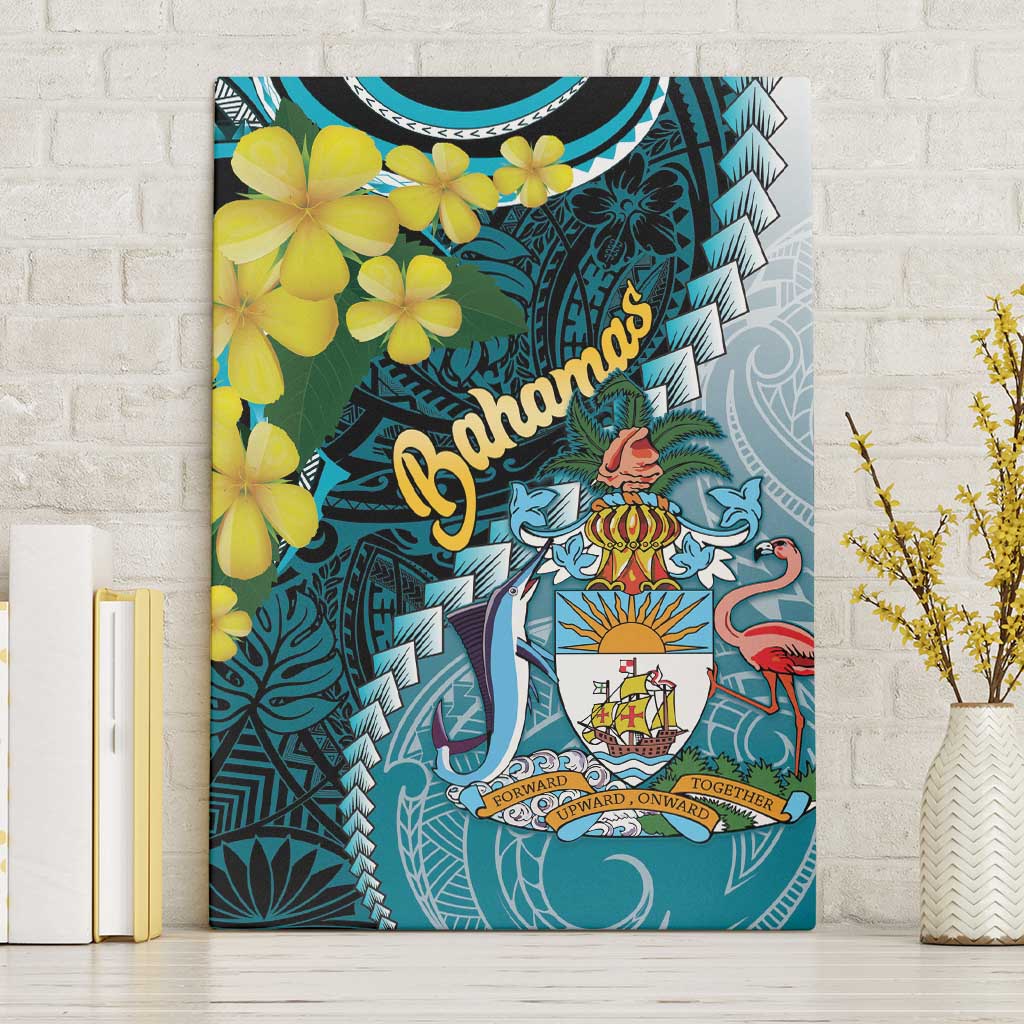 The Bahamas Canvas Wall Art Bahamian Buttercup Polynesian Pattern