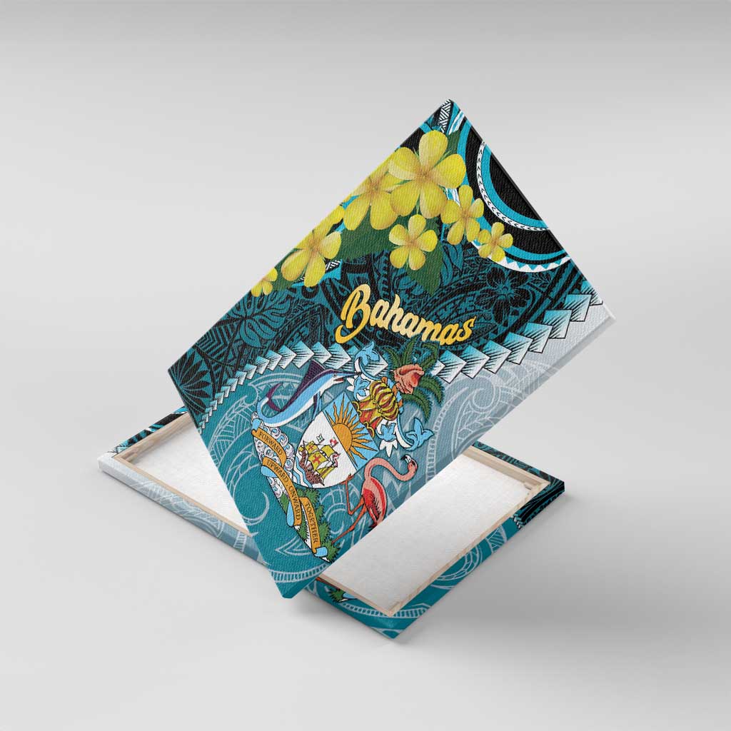 The Bahamas Canvas Wall Art Bahamian Buttercup Polynesian Pattern