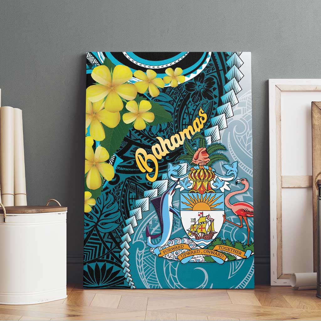 The Bahamas Canvas Wall Art Bahamian Buttercup Polynesian Pattern