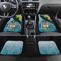 The Bahamas Car Mats Bahamian Buttercup Polynesian Pattern