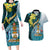 The Bahamas Couples Matching Long Sleeve Bodycon Dress and Hawaiian Shirt Bahamian Buttercup Polynesian Pattern