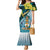 The Bahamas Family Matching Mermaid Dress and Hawaiian Shirt Bahamian Buttercup Polynesian Pattern