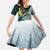 The Bahamas Family Matching Summer Maxi Dress and Hawaiian Shirt Bahamian Buttercup Polynesian Pattern