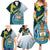 The Bahamas Family Matching Summer Maxi Dress and Hawaiian Shirt Bahamian Buttercup Polynesian Pattern