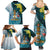 The Bahamas Family Matching Summer Maxi Dress and Hawaiian Shirt Bahamian Buttercup Polynesian Pattern
