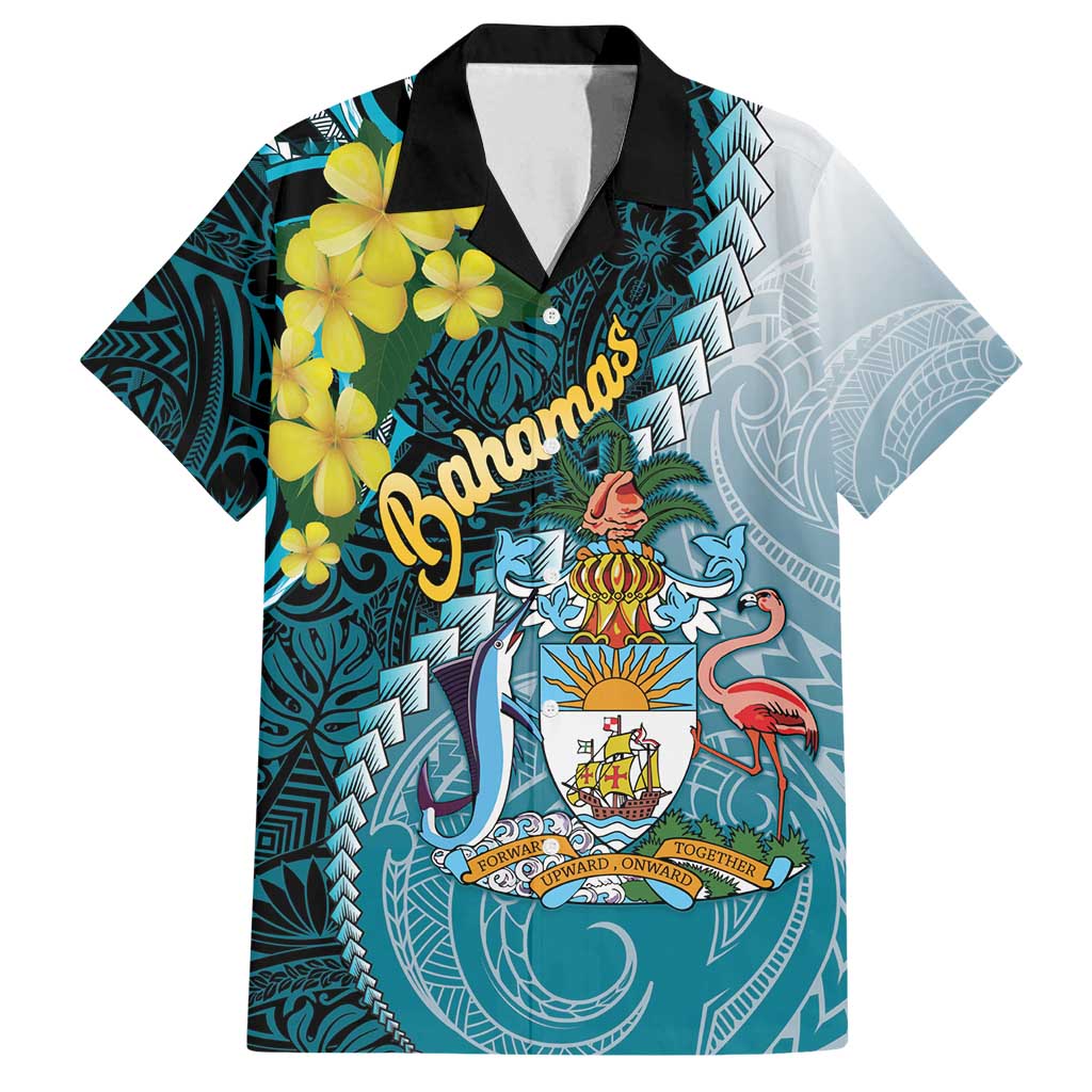 The Bahamas Family Matching Tank Maxi Dress and Hawaiian Shirt Bahamian Buttercup Polynesian Pattern