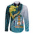 The Bahamas Family Matching Tank Maxi Dress and Hawaiian Shirt Bahamian Buttercup Polynesian Pattern