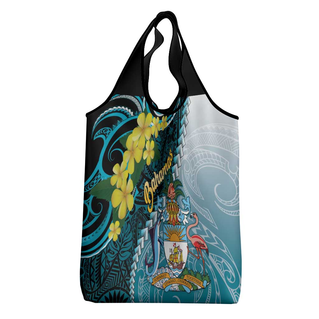 The Bahamas Grocery Bag Bahamian Buttercup Polynesian Pattern