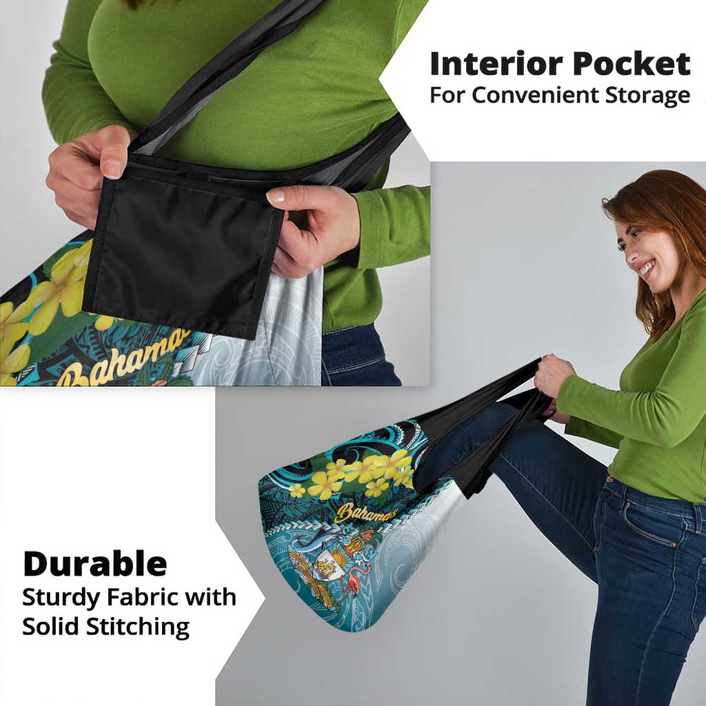 The Bahamas Grocery Bag Bahamian Buttercup Polynesian Pattern