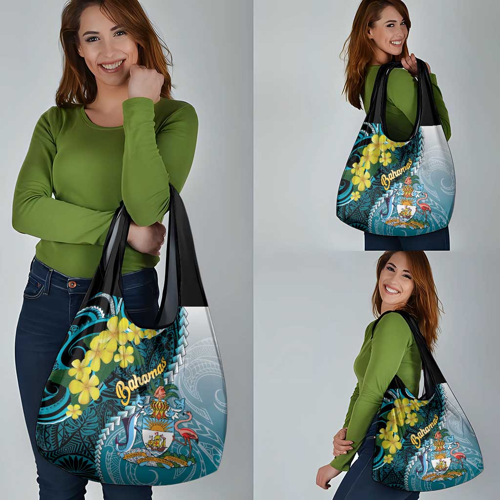 The Bahamas Grocery Bag Bahamian Buttercup Polynesian Pattern