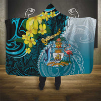 The Bahamas Hooded Blanket Bahamian Buttercup Polynesian Pattern