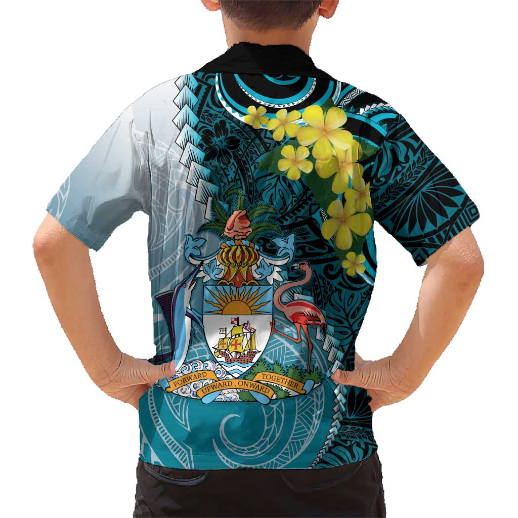The Bahamas Kid Hawaiian Shirt Bahamian Buttercup Polynesian Pattern