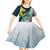 The Bahamas Kid Short Sleeve Dress Bahamian Buttercup Polynesian Pattern
