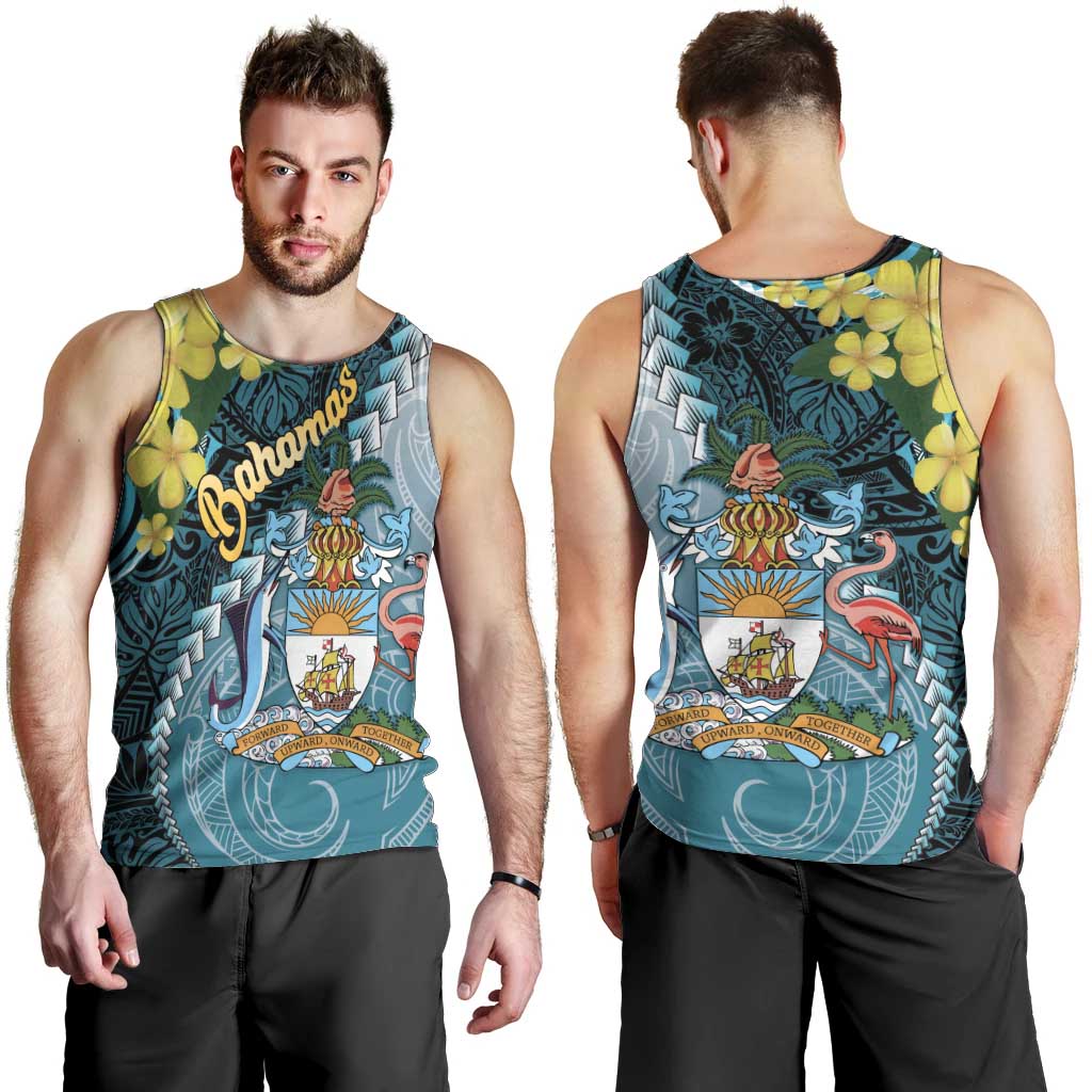 The Bahamas Men Tank Top Bahamian Buttercup Polynesian Pattern