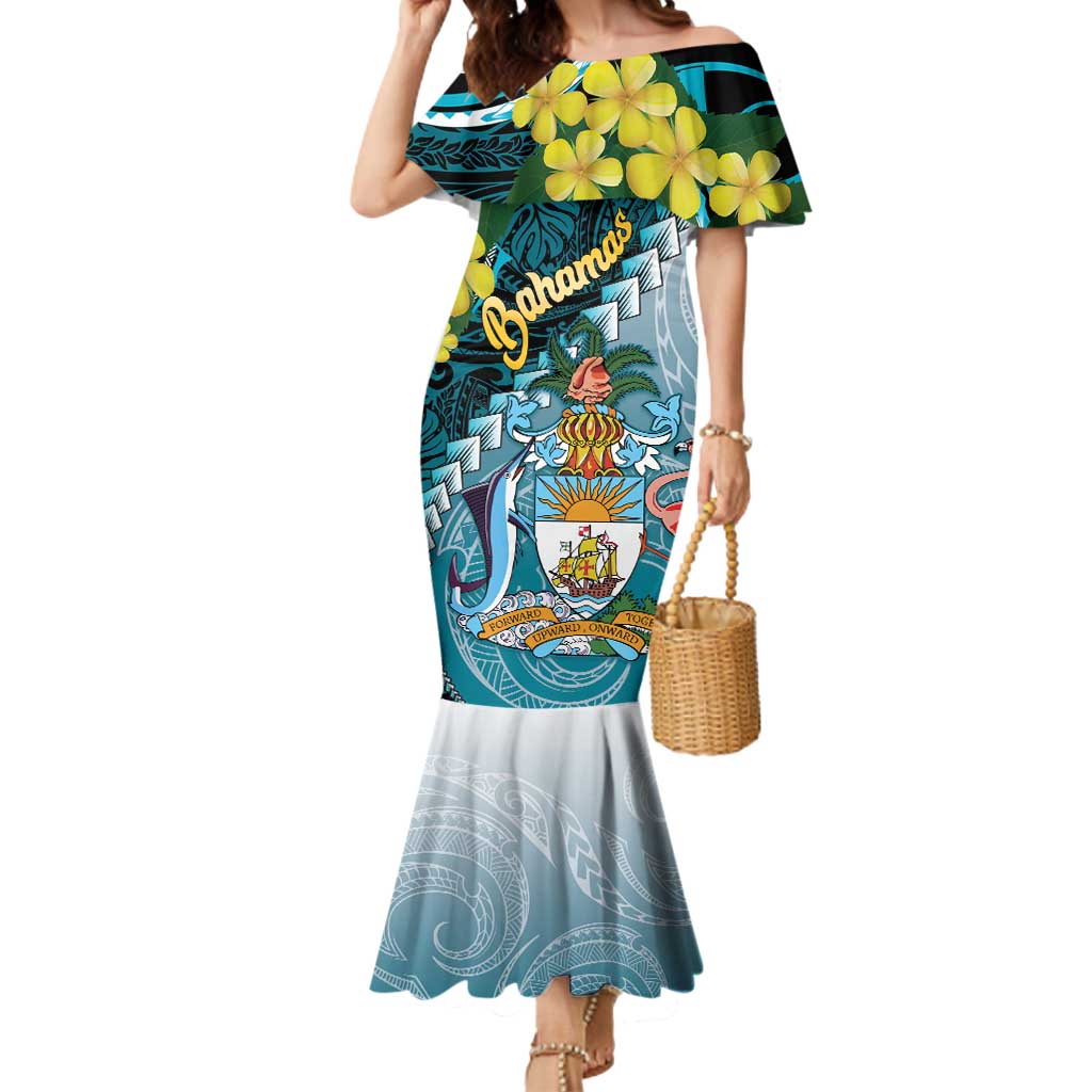 The Bahamas Mermaid Dress Bahamian Buttercup Polynesian Pattern