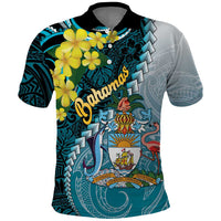 The Bahamas Polo Shirt Bahamian Buttercup Polynesian Pattern