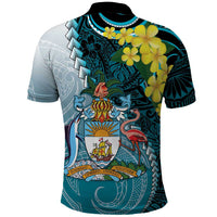 The Bahamas Polo Shirt Bahamian Buttercup Polynesian Pattern