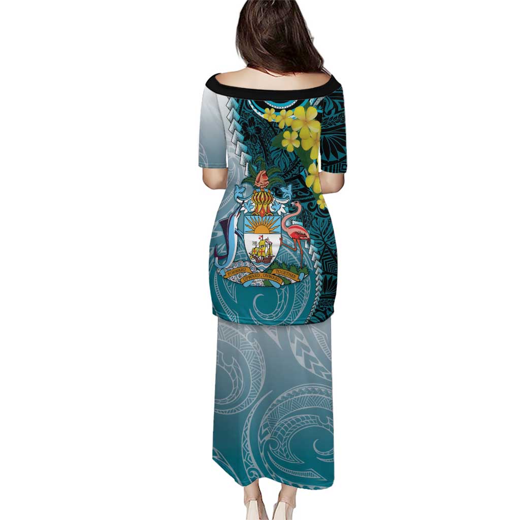 The Bahamas Puletasi Bahamian Buttercup Polynesian Pattern