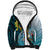 The Bahamas Sherpa Hoodie Bahamian Buttercup Polynesian Pattern