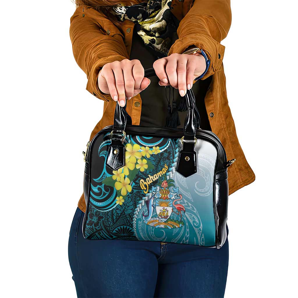 The Bahamas Shoulder Handbag Bahamian Buttercup Polynesian Pattern