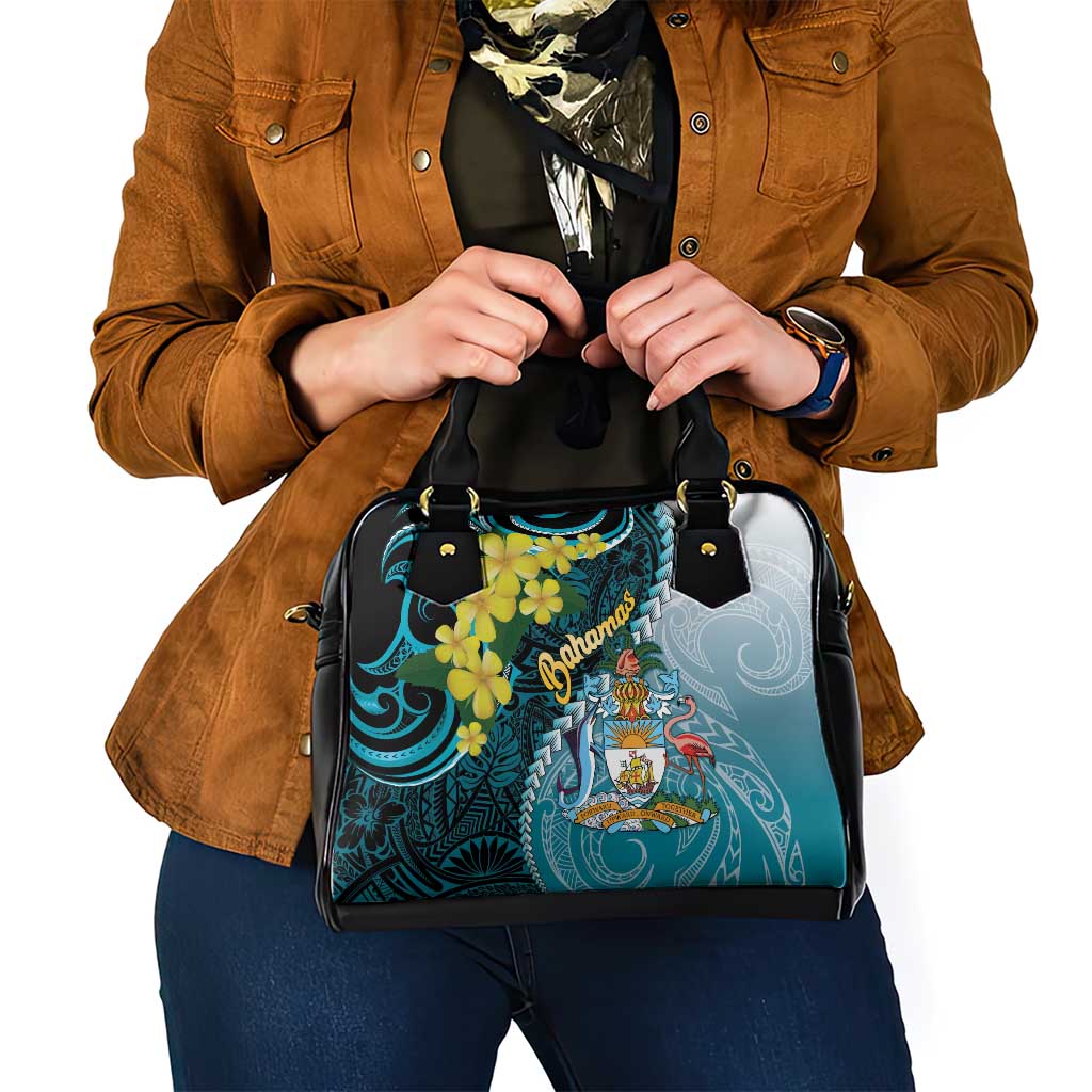 The Bahamas Shoulder Handbag Bahamian Buttercup Polynesian Pattern