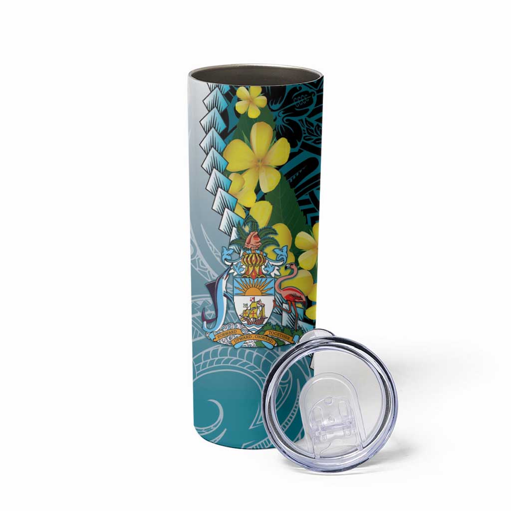 The Bahamas Skinny Tumbler Bahamian Buttercup Polynesian Pattern