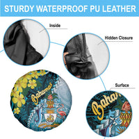 The Bahamas Spare Tire Cover Bahamian Buttercup Polynesian Pattern