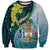 The Bahamas Sweatshirt Bahamian Buttercup Polynesian Pattern