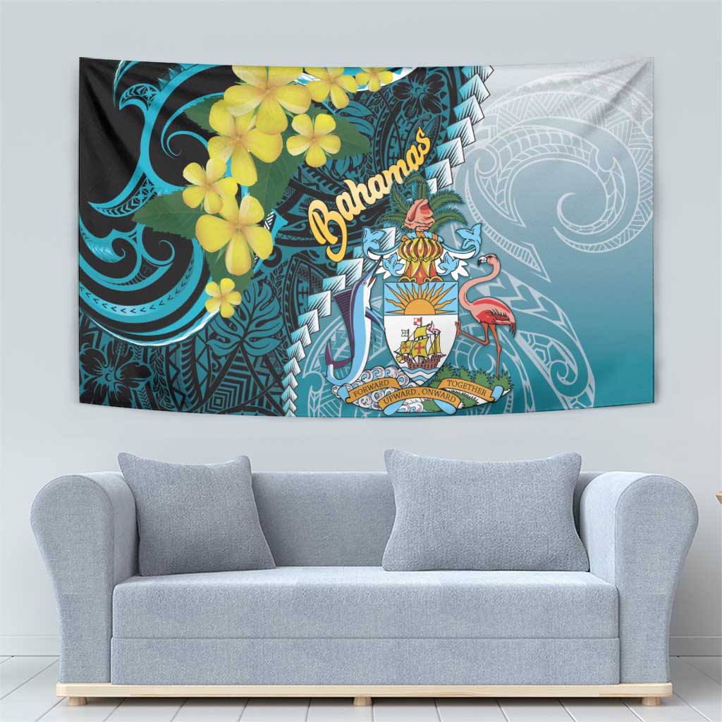 The Bahamas Tapestry Bahamian Buttercup Polynesian Pattern