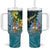 The Bahamas Tumbler With Handle Bahamian Buttercup Polynesian Pattern