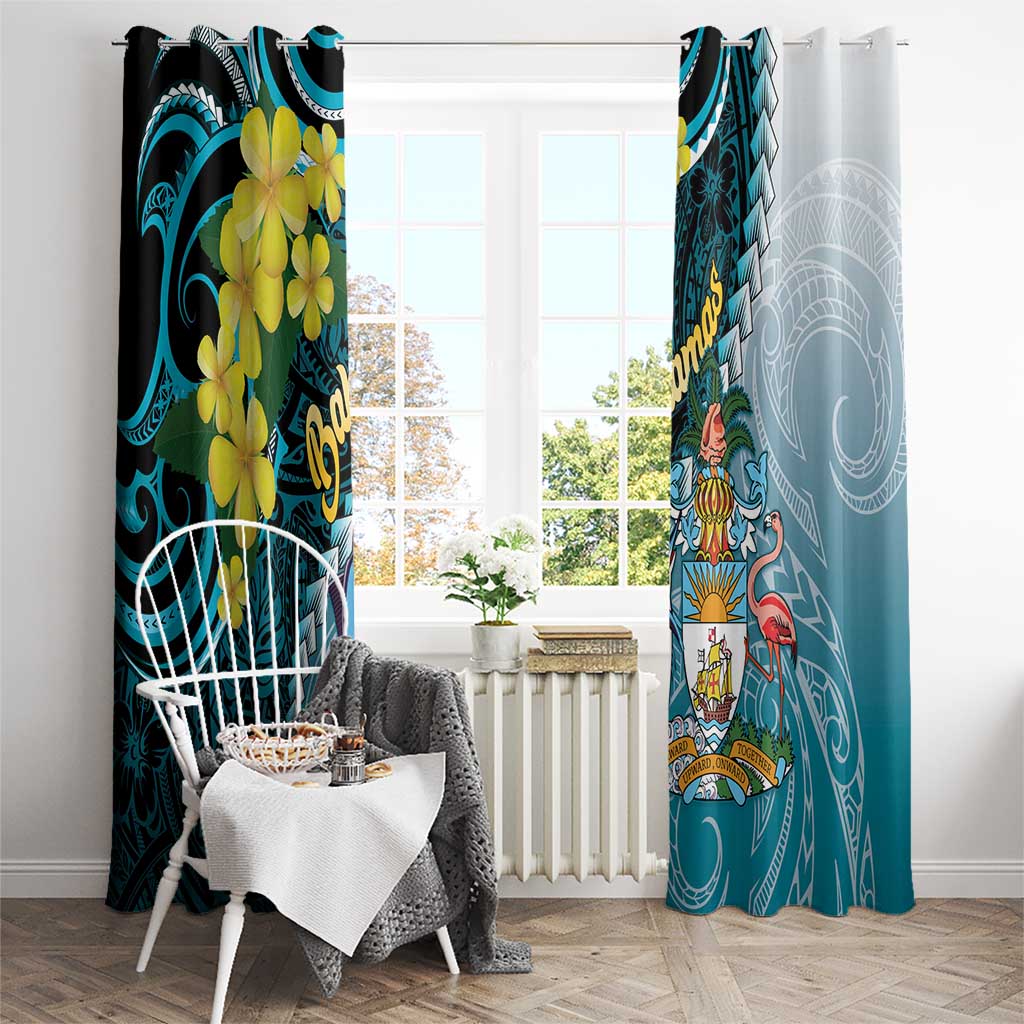 The Bahamas Window Curtain Bahamian Buttercup Polynesian Pattern