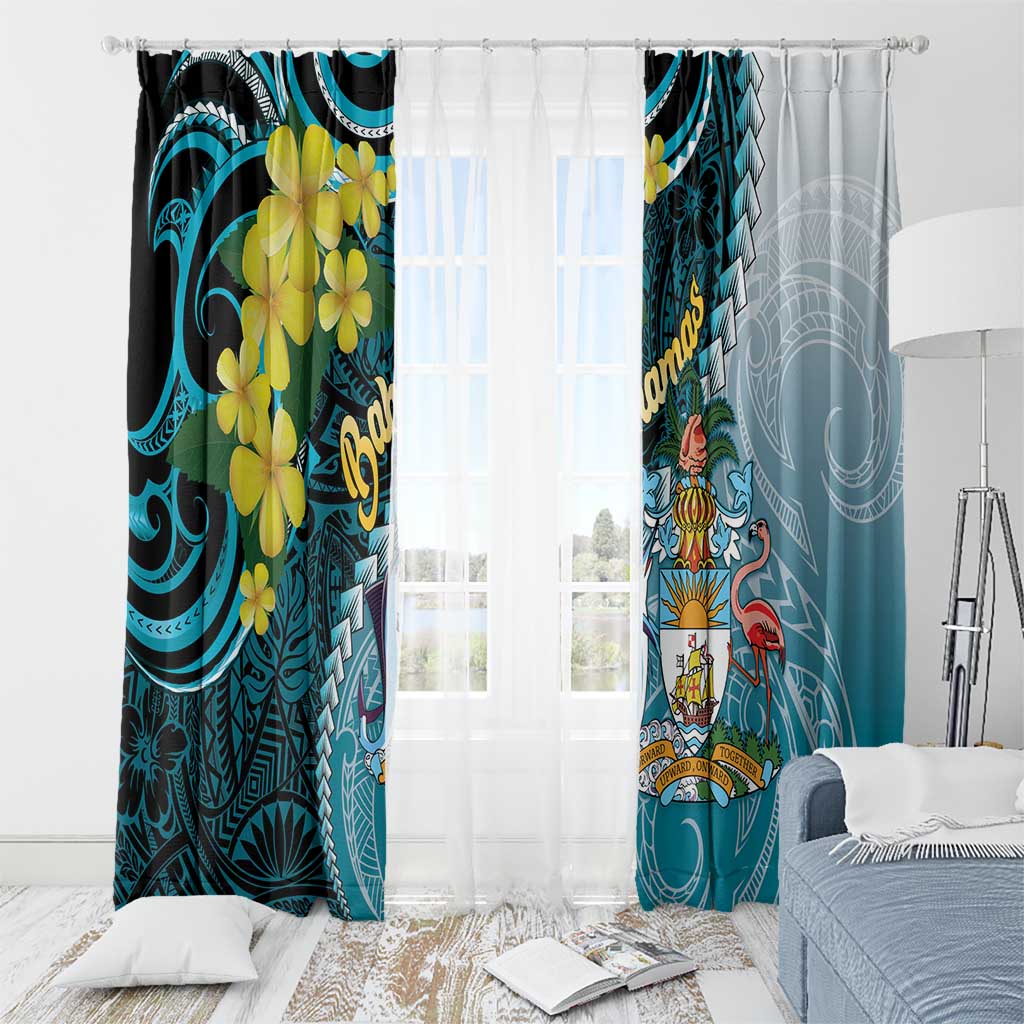 The Bahamas Window Curtain Bahamian Buttercup Polynesian Pattern