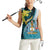 The Bahamas Women Sleeveless Polo Shirt Bahamian Buttercup Polynesian Pattern
