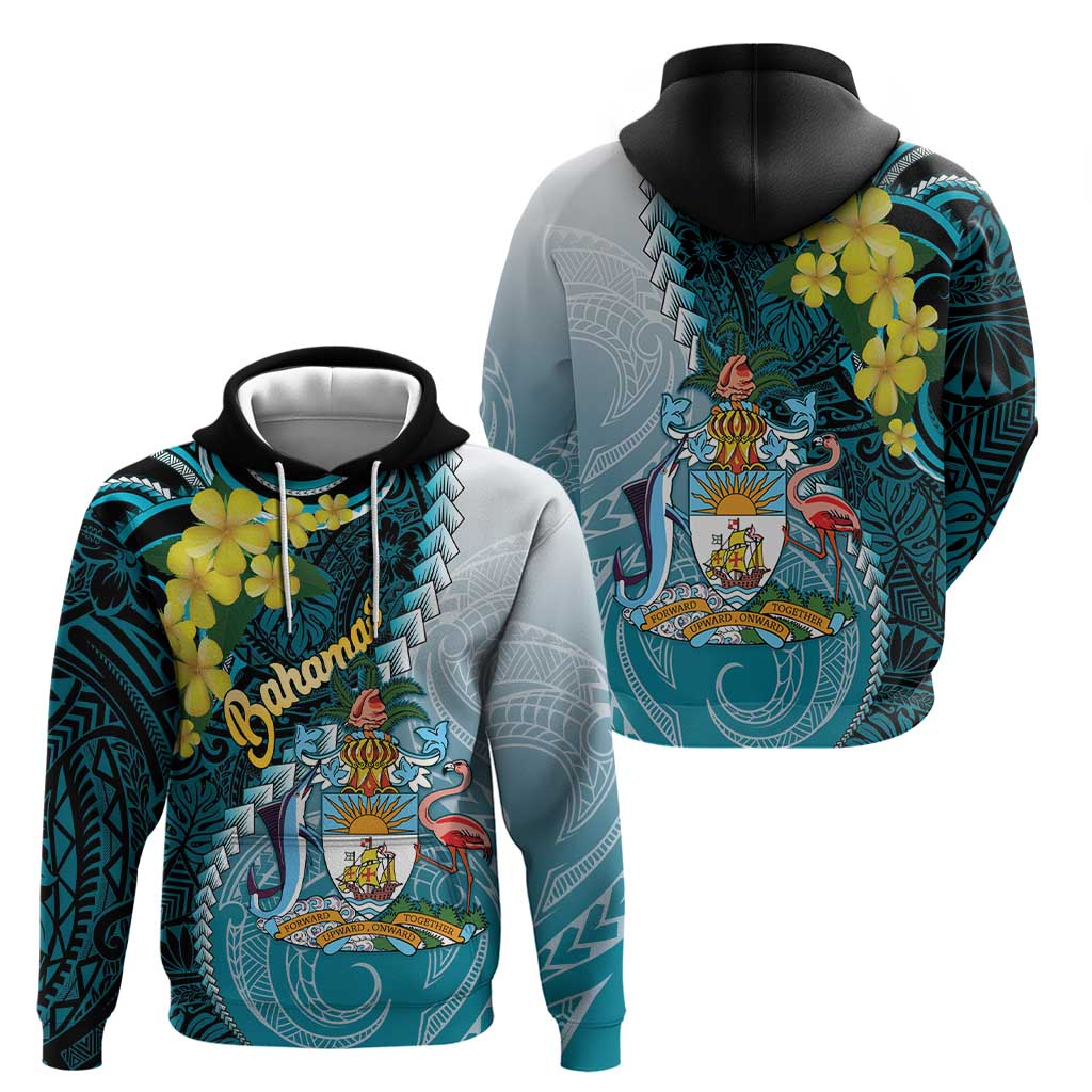 The Bahamas Zip Hoodie Bahamian Buttercup Polynesian Pattern