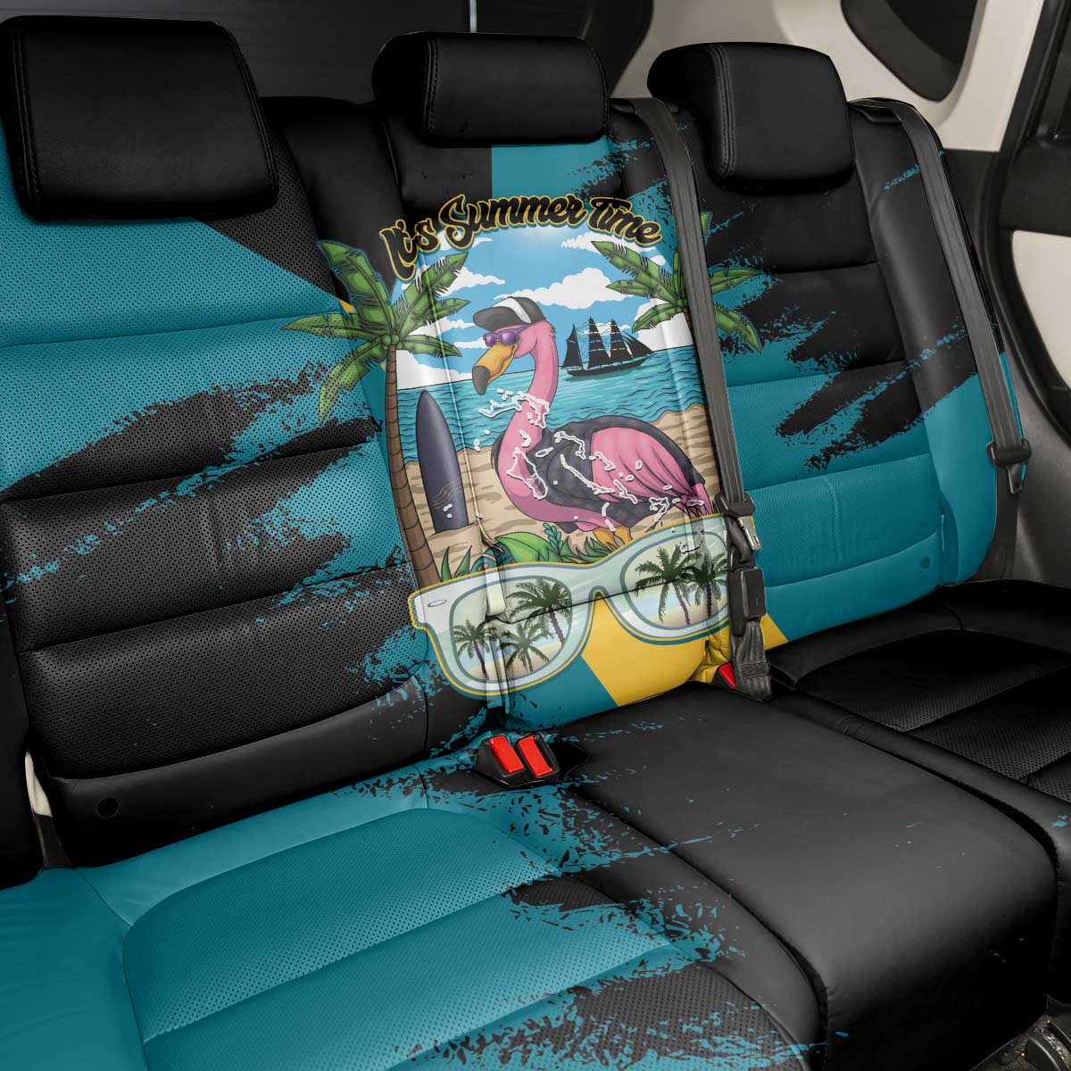 The Bahamas Flamingo Back Car Seat Cover It's Summer Time