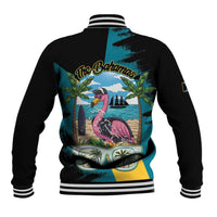 The Bahamas Flamingo Baseball Jacket It's Summer Time