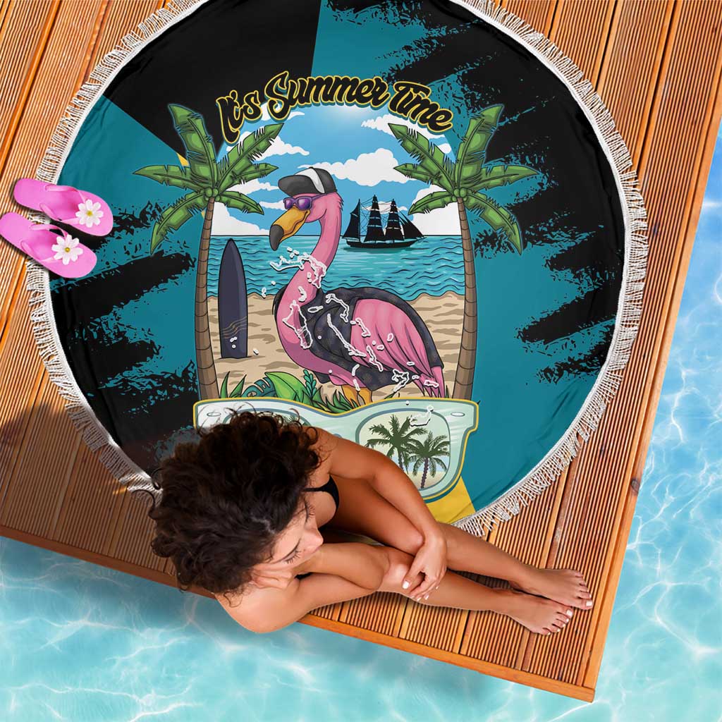 The Bahamas Flamingo Beach Blanket It's Summer Time
