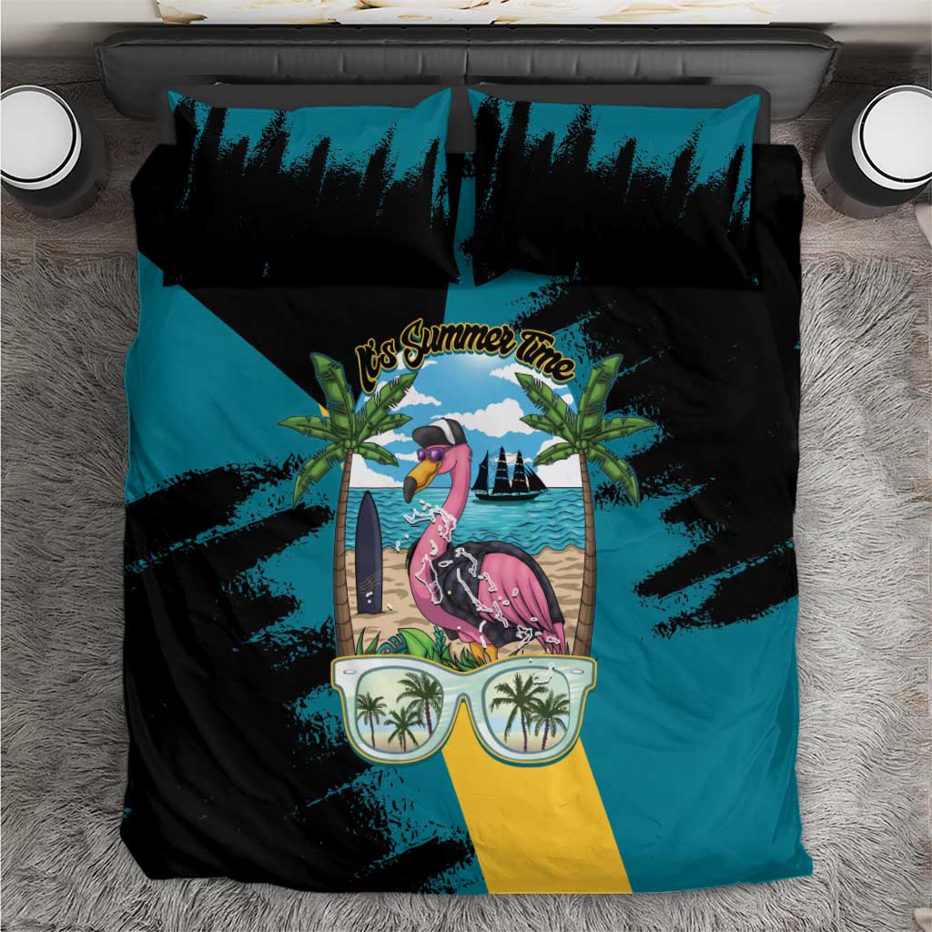The Bahamas Flamingo Bedding Set It's Summer Time
