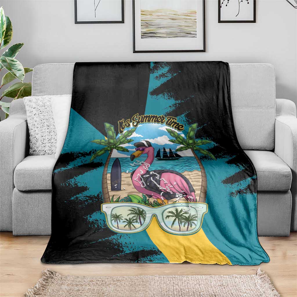 The Bahamas Flamingo Blanket It's Summer Time